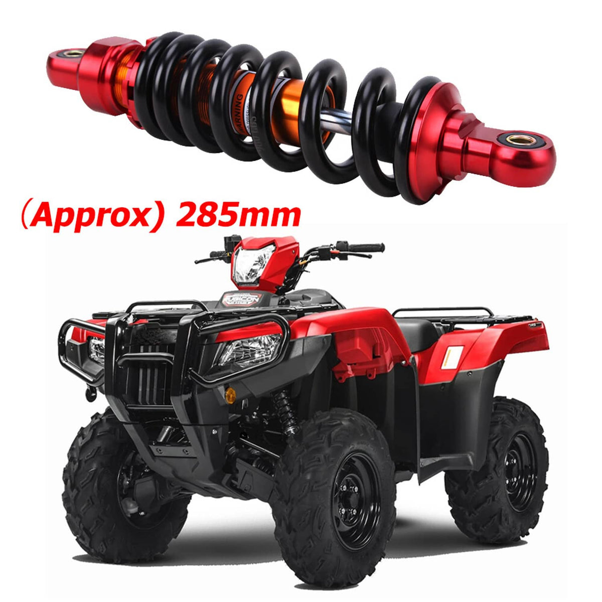 Solidspare 285mm 11" Motorcycle Rear Shock Absorber For Dirt Pit Bike ATV TTR90 CRF70 XR100
