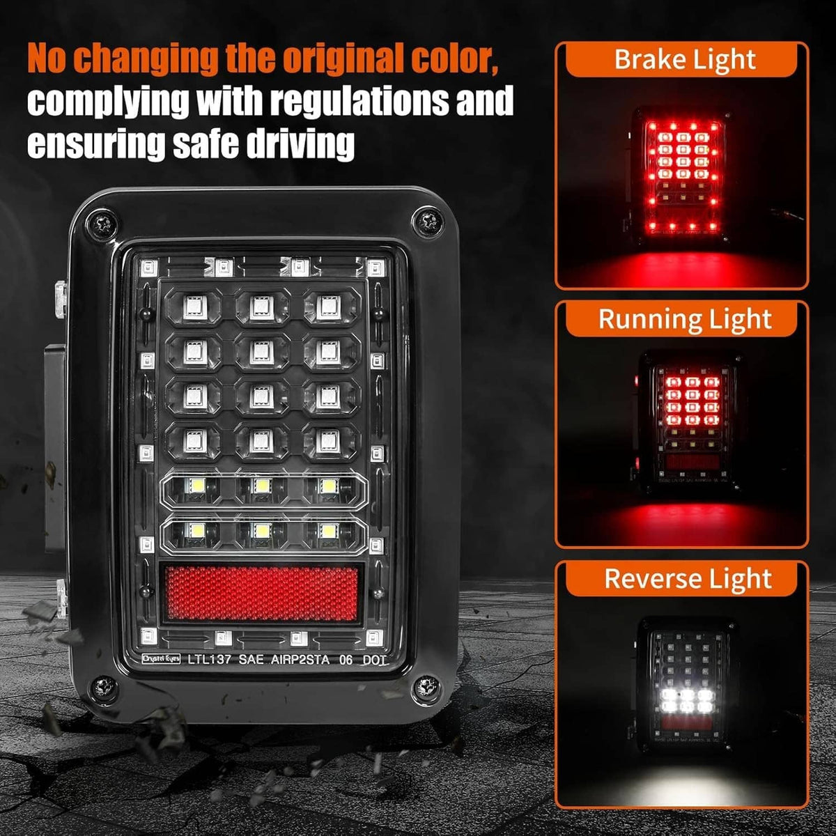 Solidspare New 7" For 07-18 Jeep Wrangler JK LED Headlights Fog Lights Turn Tail Lamp Combo
