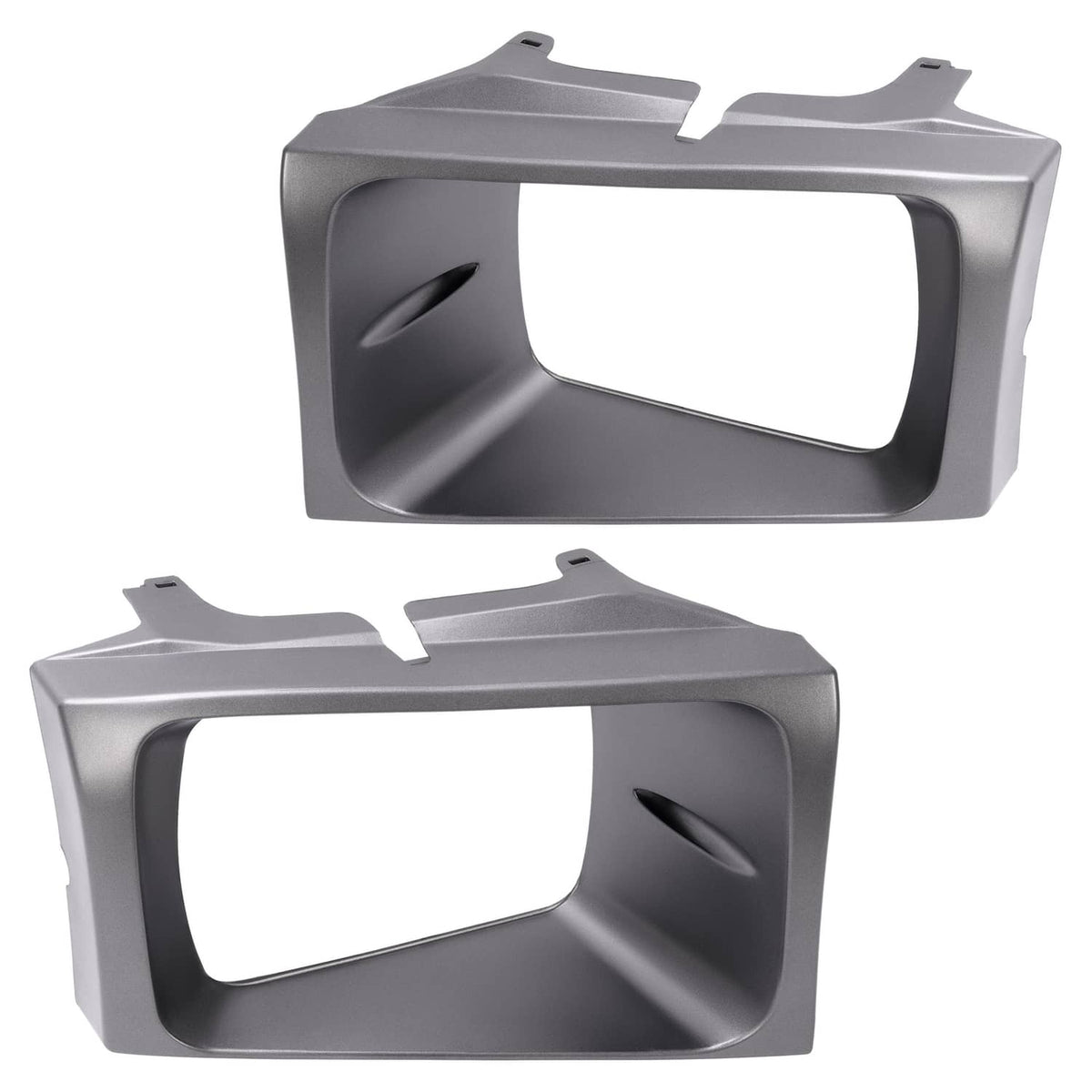 Solid Spare 2PCS Headlight Door Set Bezel For Ford Super Duty F250 F350 F450 F550 1999-2004
