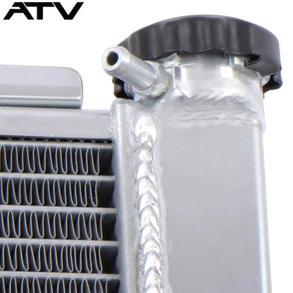 Solidspare 2-Row All Aluminum Cooing Radiator For Yamaha YFZ450 2004 2005 2006 2007 2008