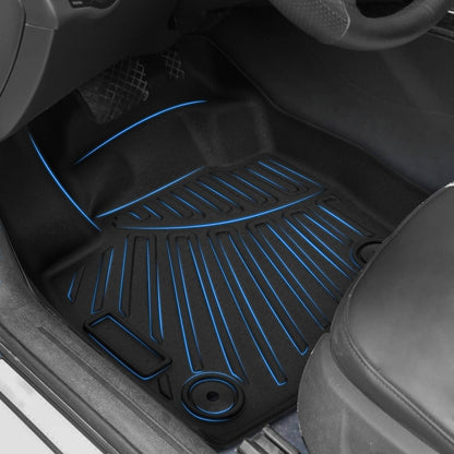 Solidspare 4Pcs/set Floor Mats Liners Black TPE fit for 2015-2024 Ford Edge All-Weather