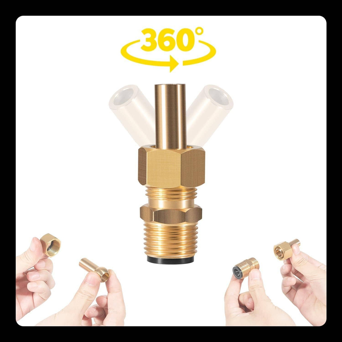 Solidspare 4 Pack Swimming Pool Spa Brass Deck Jet Nozzle Replacement For R0560400 590041