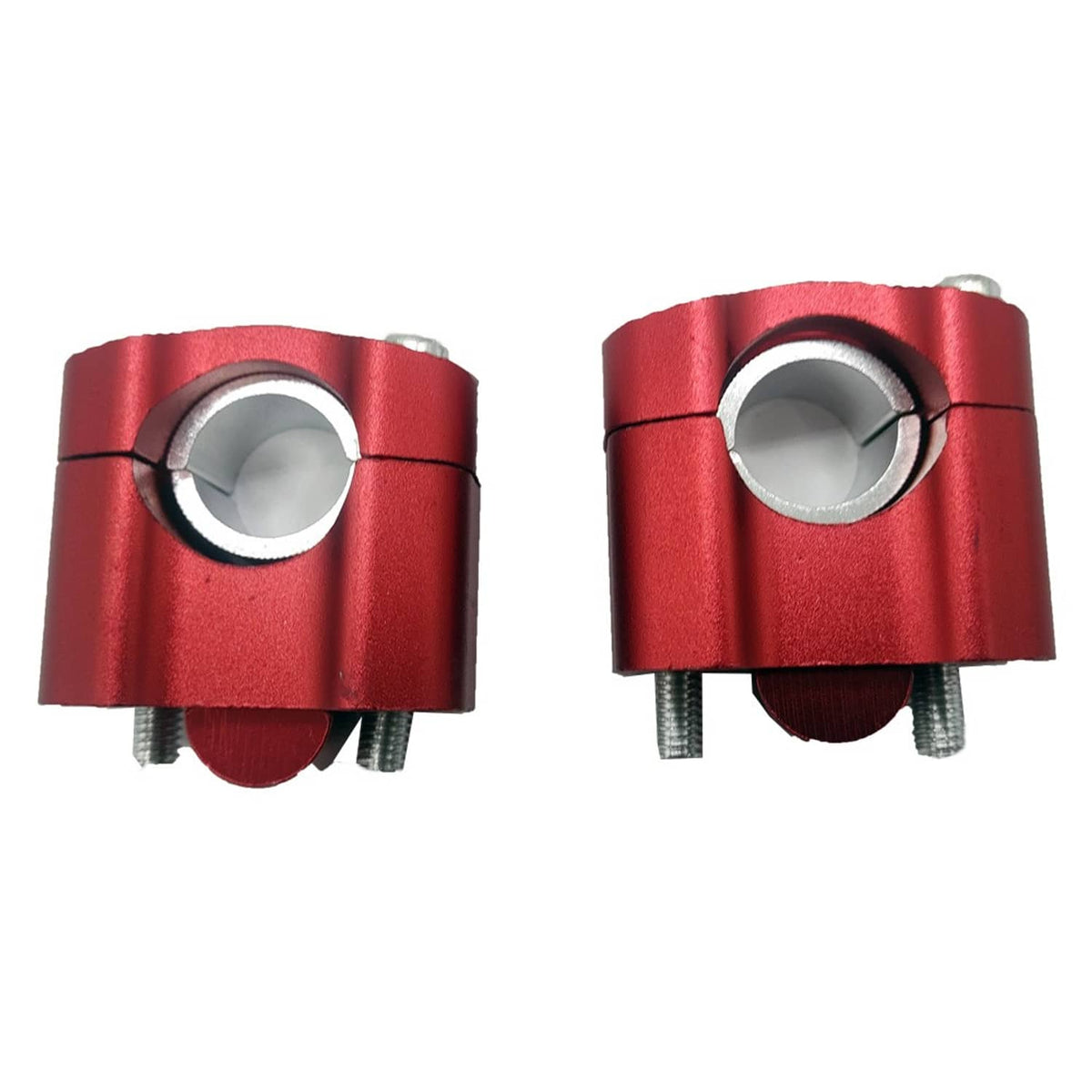 Solidspare 7/8" to 1 1/8" HandleBar Risers Mount Clamps Adaptor for Dirt Pit Bike(RED)
