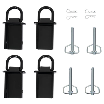 Solidspare For Utility Trailers Stake Pocket D Rings 4pcs 12000lbs Heavy Duty Removable