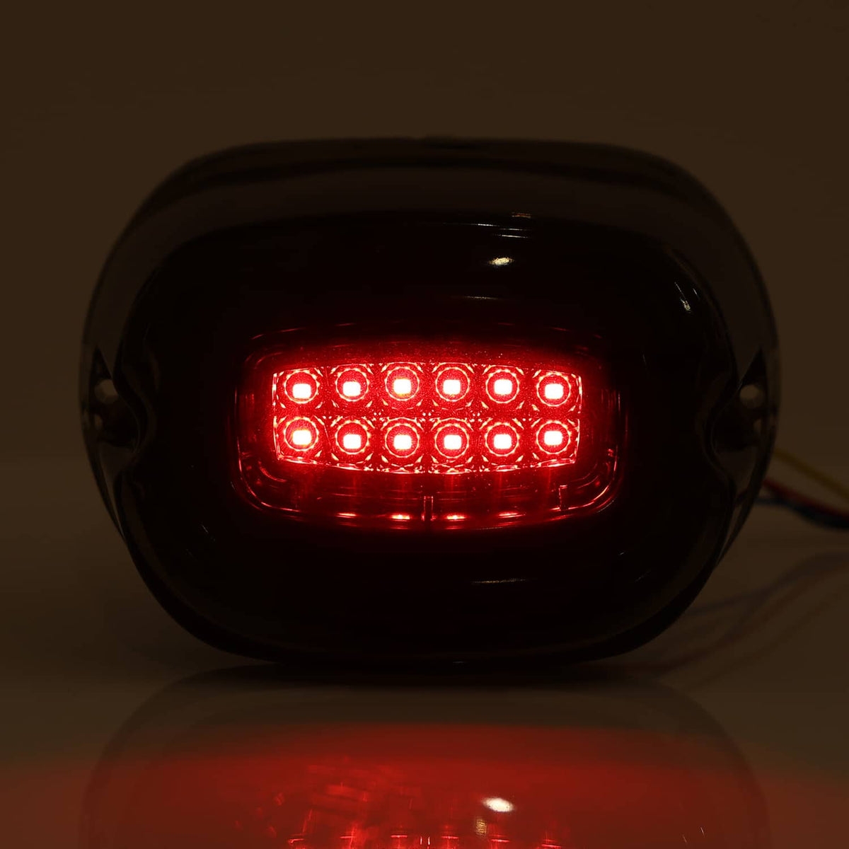 Solidspare Smoked Motorcycle Rear Taillight with Turn Signals Fit For Harley Softai Softail