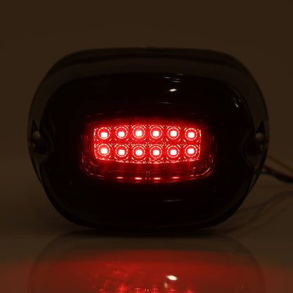 Solidspare Smoked Motorcycle Rear Taillight with Turn Signals Fit For Harley Softai Softail