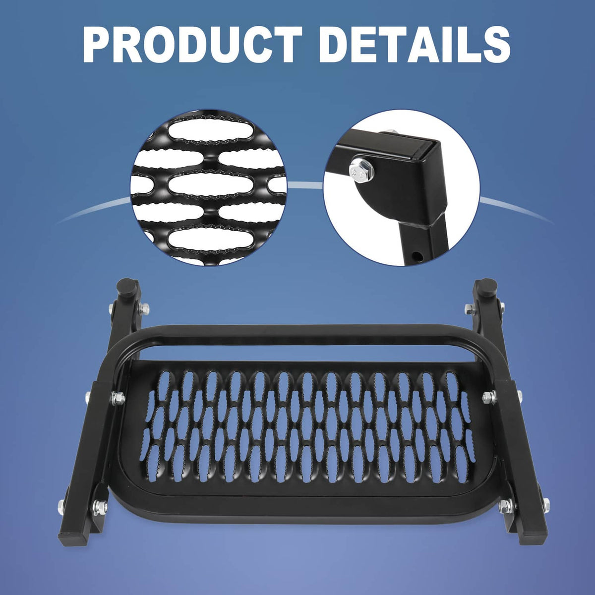 Solidspare Tire Step For Pickup Truck SUV Adjustable Tire Mounted Auto Step 300 lbs Max