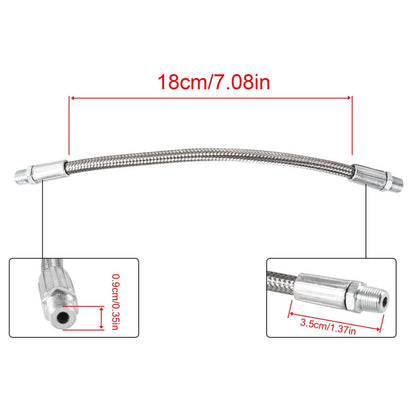 Solidspare For LS LS1 Throttle Body Bypass Coolant Steam Port Crossover Hose Braided Kit