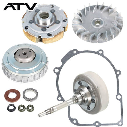 Solidspare Wet Clutch Sheave Housing Bearing Gasket Kit 02-08 For Yamaha Rhino Grizzly 660