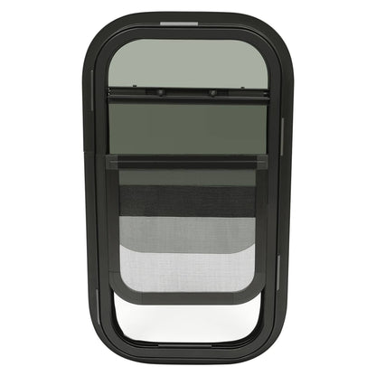 Solidspare 2 Pack 12"L x 22"W Wall Vertical Sliding RV Window Cargo Trailer W/Trim Kit