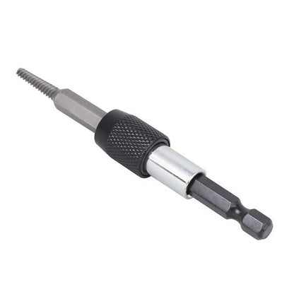 Solid Spare 6Pcs Stud Screw Extractor Remover 1/4 Inch Hex Shank Damaged Bolt Easy Out Tool