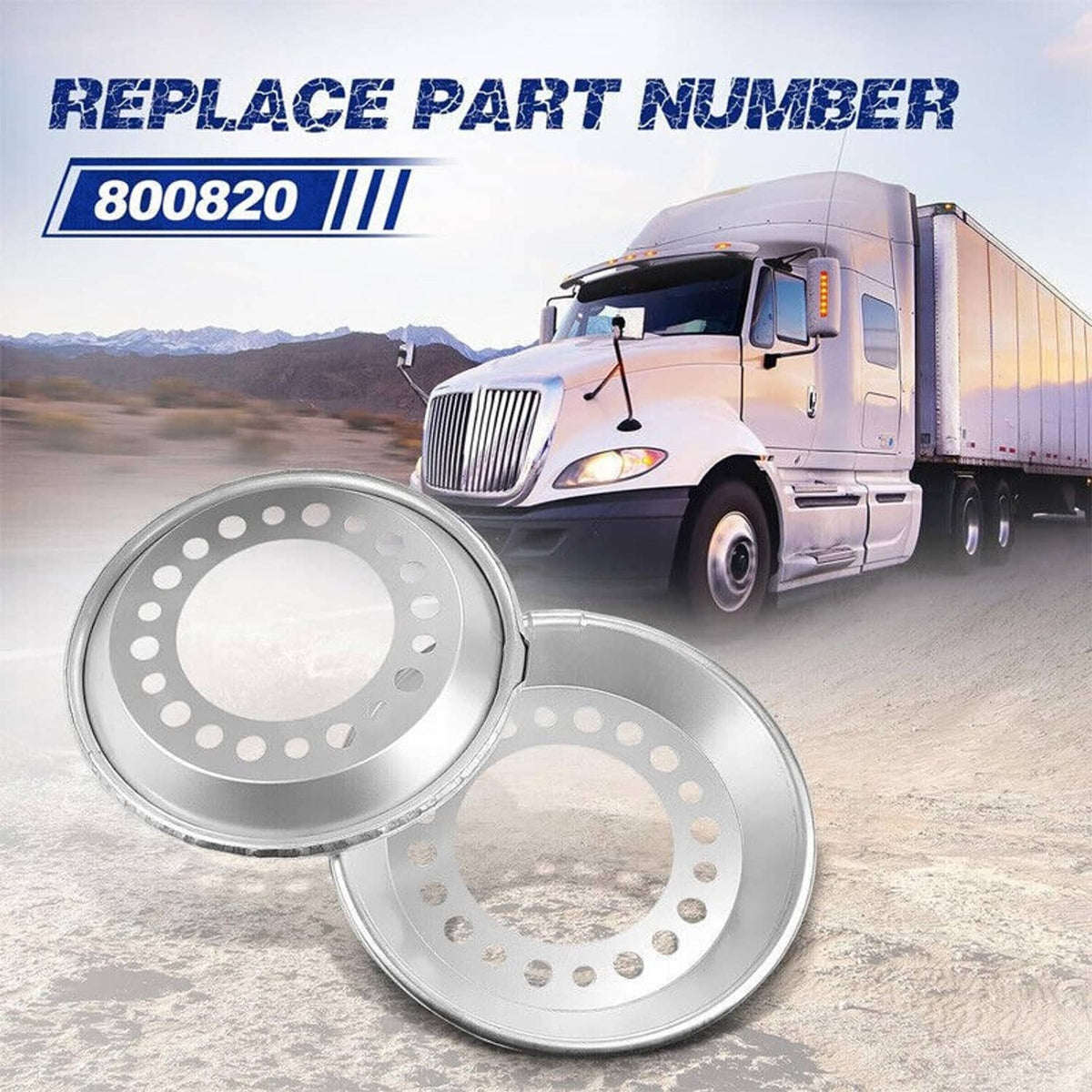Solidspare 1 Pair Wheel Balancer 800-822 For 22.5-24.5" Wheel-Steer-Heavy Duty Truck