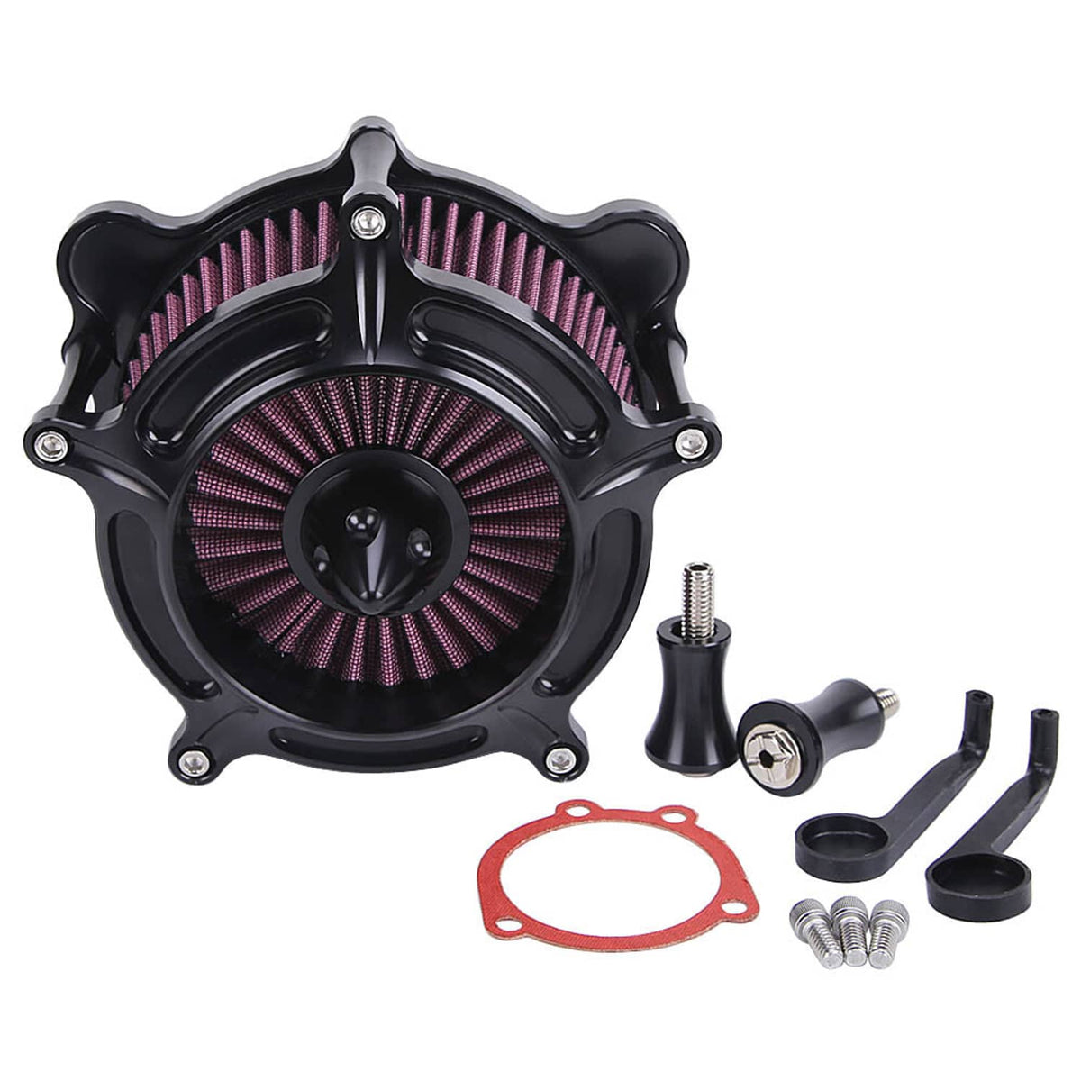 Solidspare For Harley Dyna FXD FXDL FXDWG FXDX 1993-2017 Air Cleaner Intake Filter Kit New