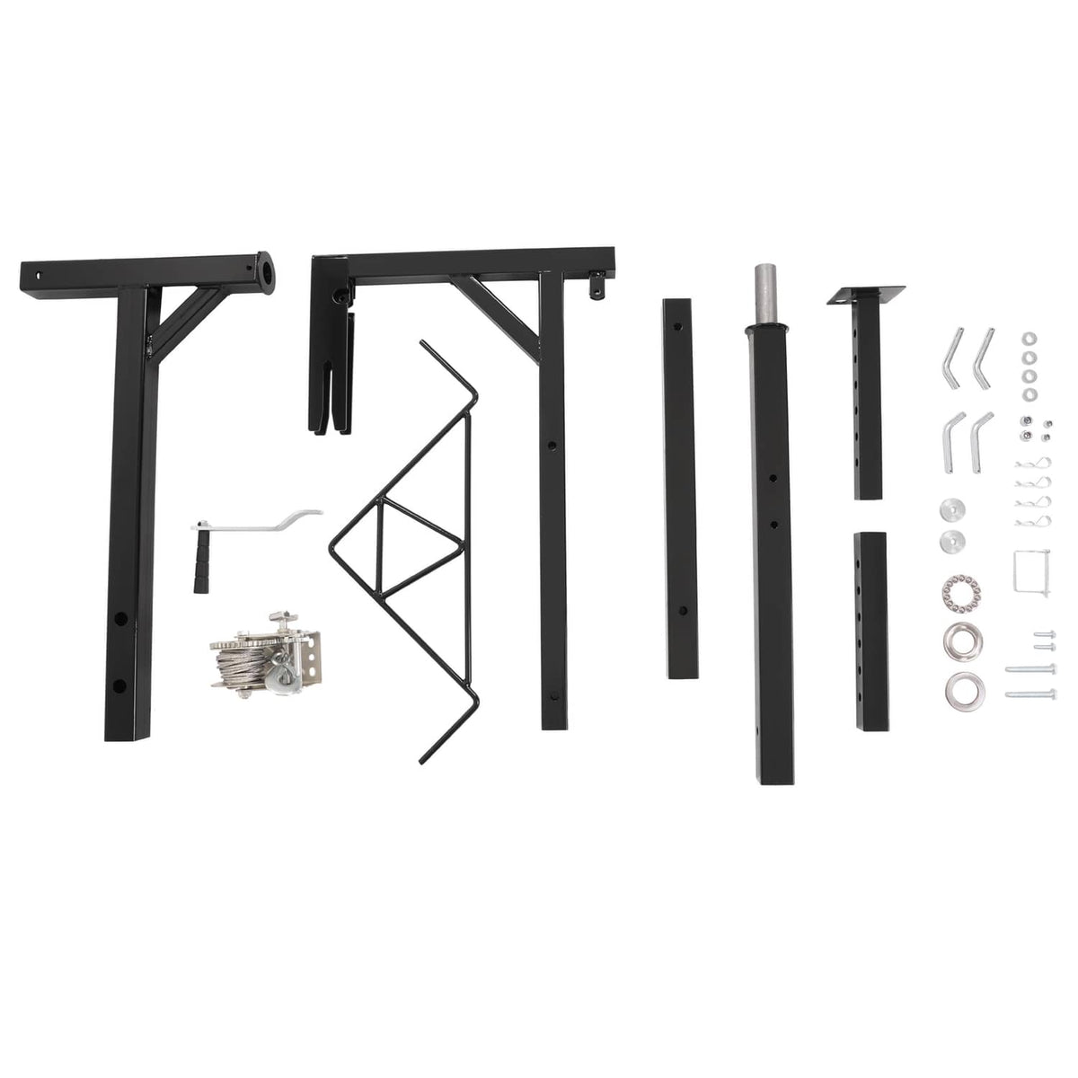 Solid Spare 600lb Truck Hitch Game Hunting Deer Hoist w/ Winch-360 Swivel 2" Hitch Receiver