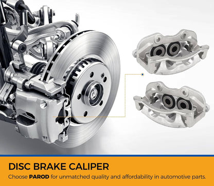 Solidspare Rear Brake Caliper Set 2 Piston For 00-07 Chevy GMC Cadillac Truck Full Size SUV