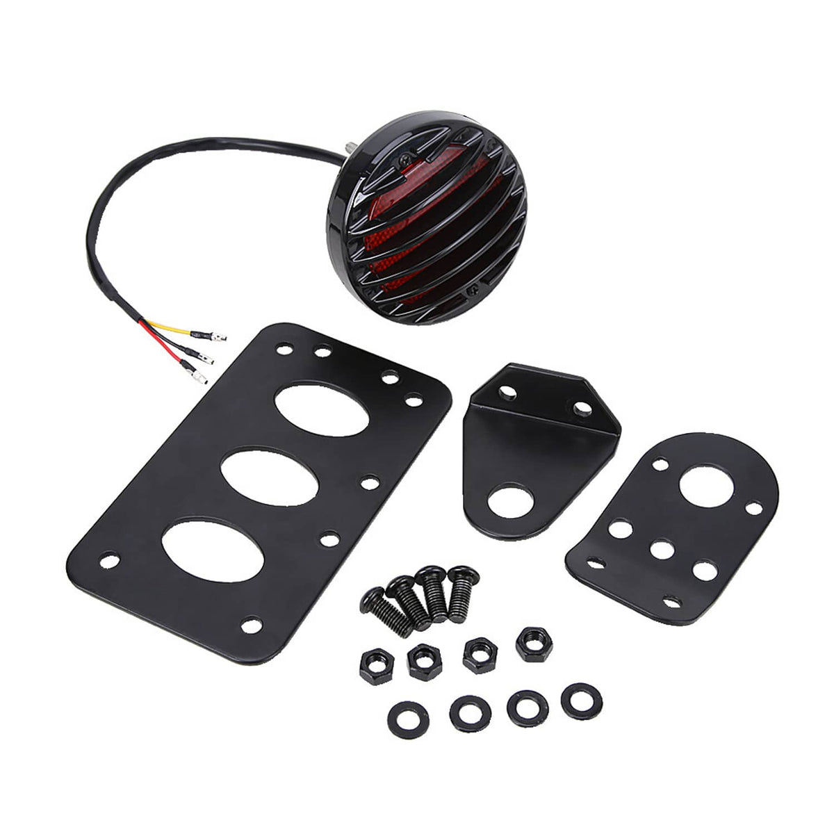 Solidspare Motorcycle LED Tail Brake Run Light Bracket For Harley Sportster Chopper Bobber