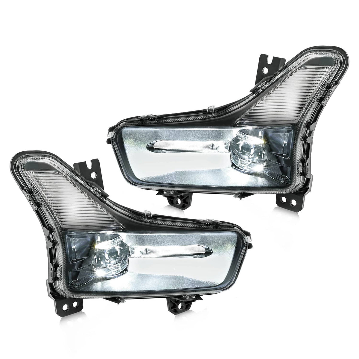 Solid Spare For Ford Fusion 2019-2020 LED Fog Lights Clear Driver Passenger Side #KS7Z15200B