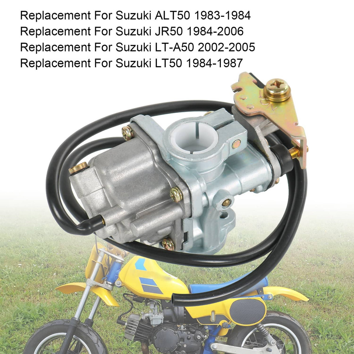 Solidspare Carburetor Air Fuel Filter Set for Suzuki LT 50 LT50 LT-A50 2002 2003 2004 2005