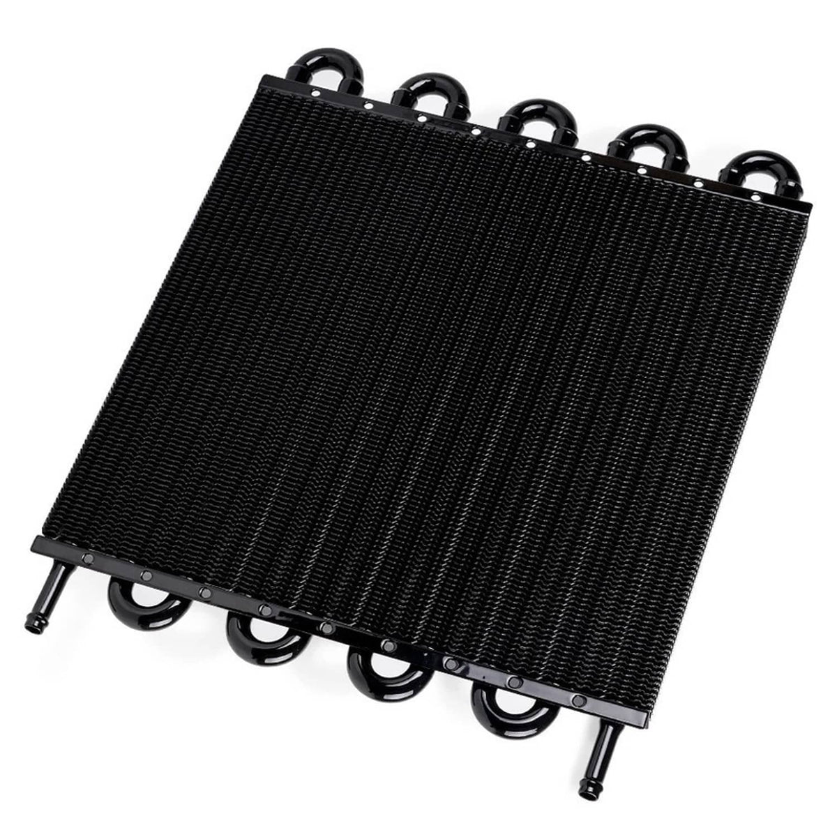 Solidspare 10 Rows Remote Transmission Oil Cooler Radiator Converter Kit Aluminum Universal