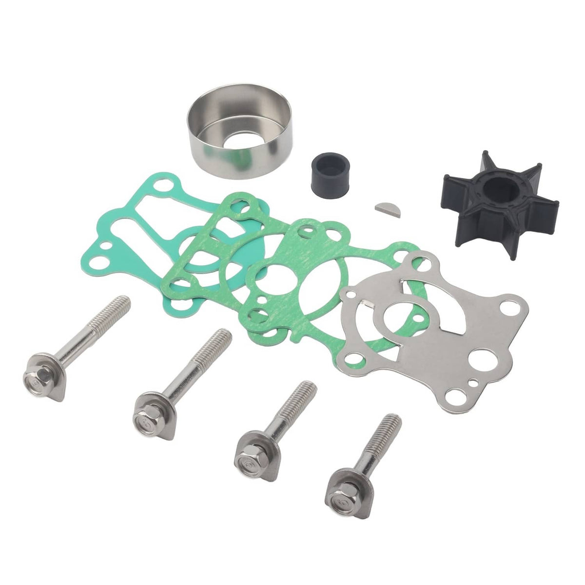 Solid Spare Water Pump Impeller Kit For Yamaha 6H4-W0078-00 40HP 50HP Sierra18-3429 Outboard