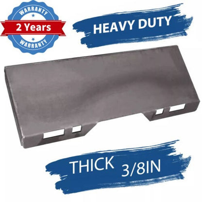 Solidspare 3/8 Quick Tach Attachment Skid Steer Mount Plate Adapter Loader