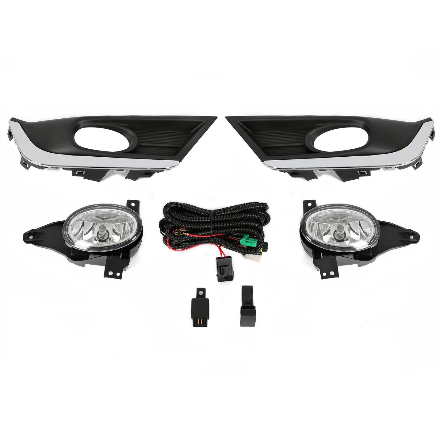 For 2017 2018 2019 Honda CR-V CRV Front Fog Lights Lamps w/Bulbs+Switch+Wiring