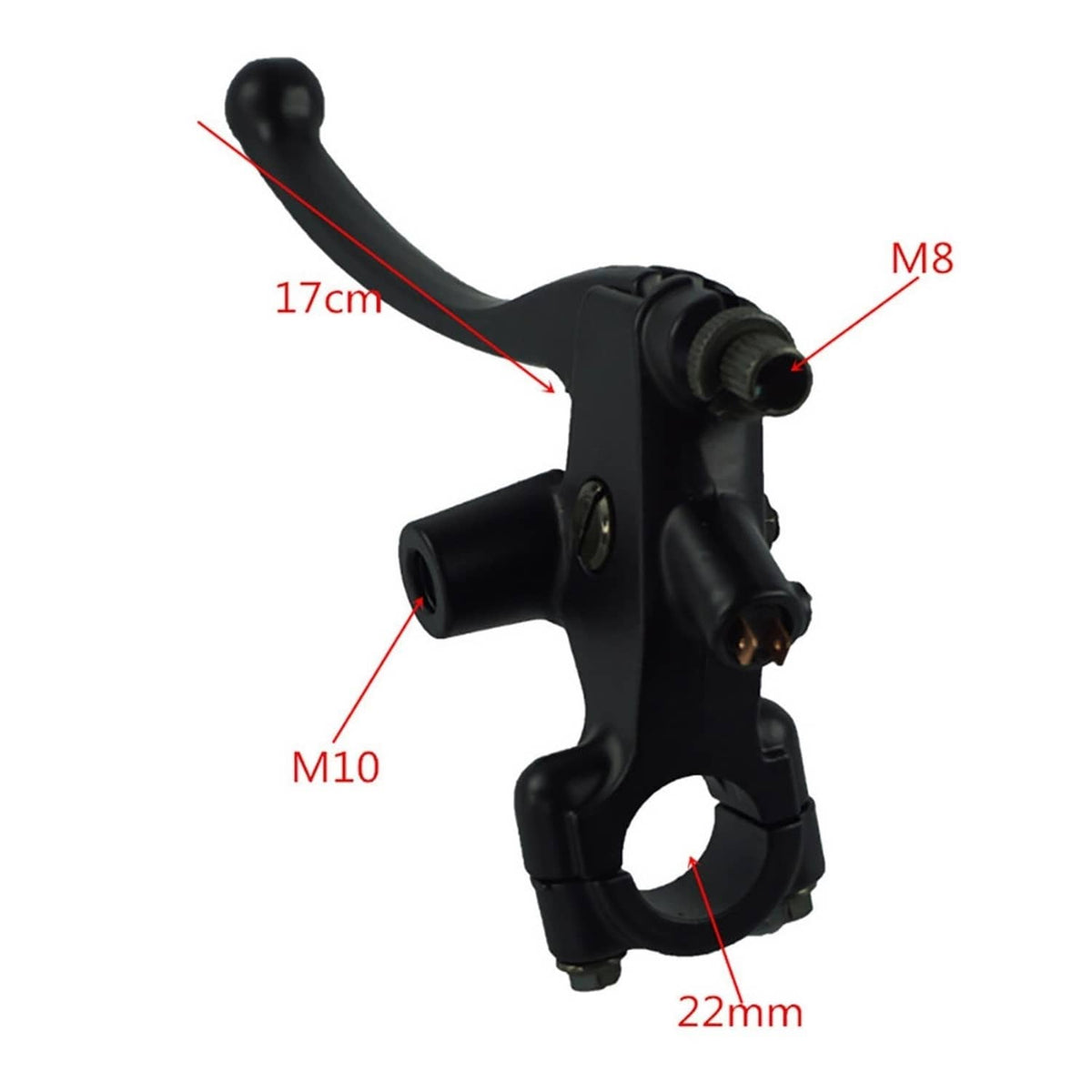 Solidspare 7/8" 22mm Left Brake Clutch lever Perch For Honda FourTrax Rancher 500 Hawk 250