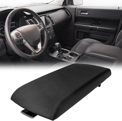 Solidspare New Black Armrest Center Console Lid Cover FA8Z-7406024-AB For 2013-19 Ford Flex
