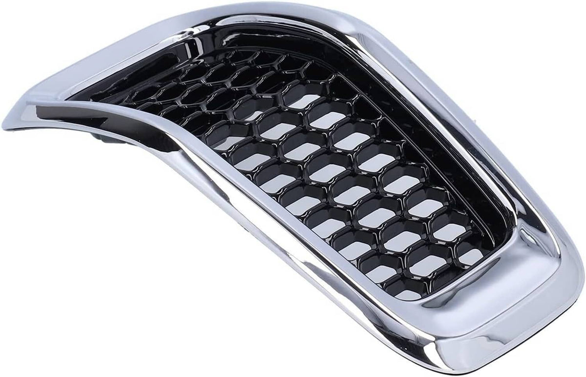 Solidspare 7x Chrome Front Bumper Grille Insert Honeycomb Mesh For 2014-2018 Jeep Cherokee