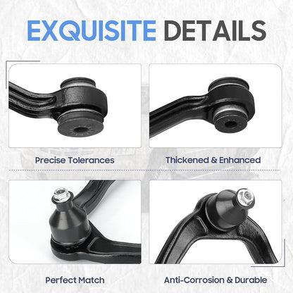 Solidspare 13Pcs Front Upper Control Arms Tie Rods Idler Arm Kit For Chevy Silverado 1500