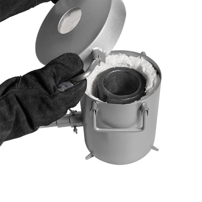Solidspare 28LB/12.8KG Propane Furnace Kit Smelting Gold Silver Copper Scrap Metal Casting