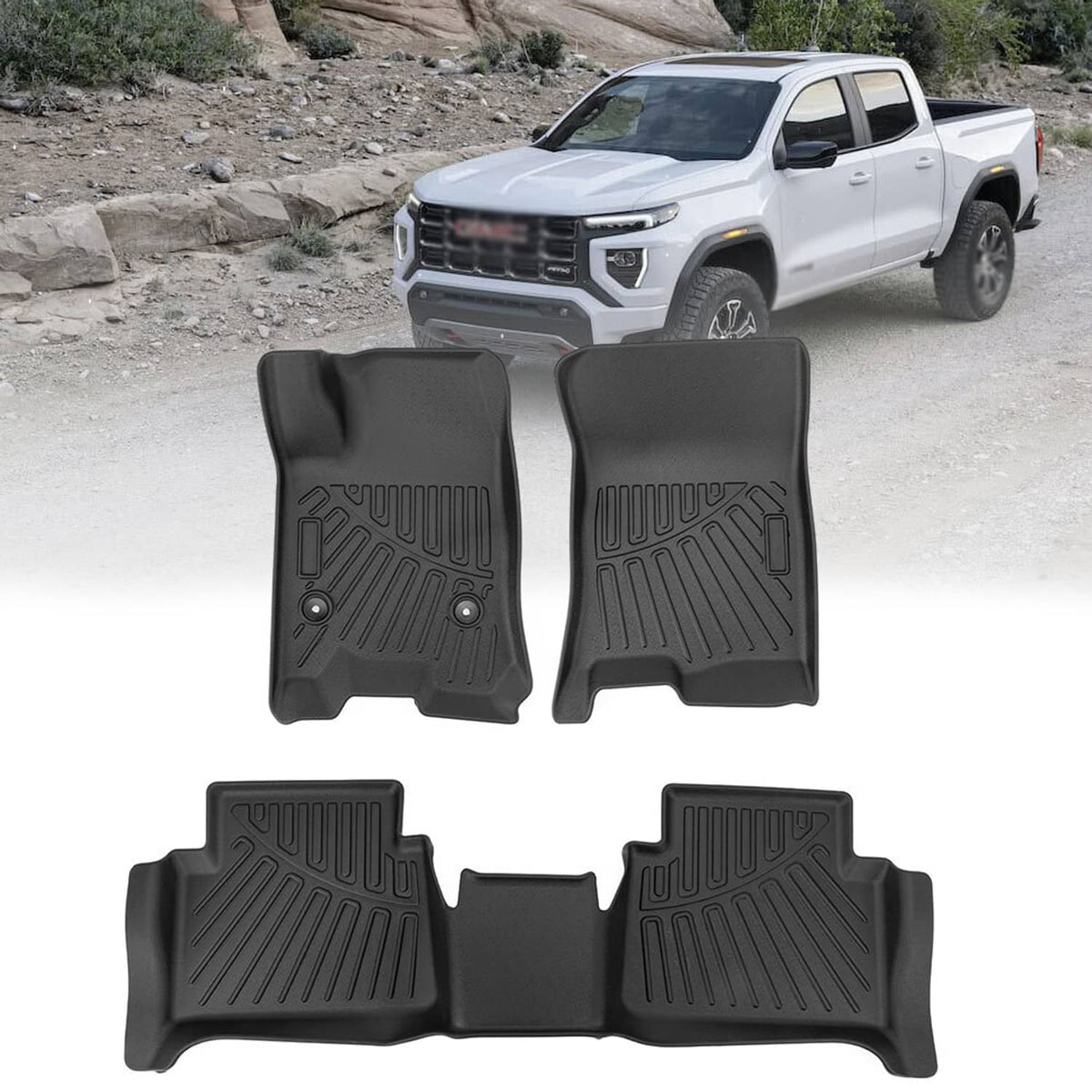 Solidspare For Chevrolet Colorado GMC Canyon 2023-2025 Floor Mats Liners Direct Replacement