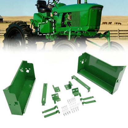 Solidspare LH&RH Battery Box w/ Bracket For John Deere 2510 2520 3010 3020 4320 #AR26617