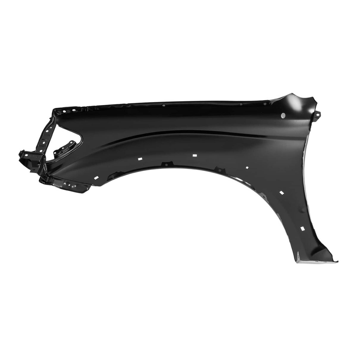 Solid Spare Front Fender For 2001-2004 Toyota Tacoma Passenger Side Black Steel TO1241188