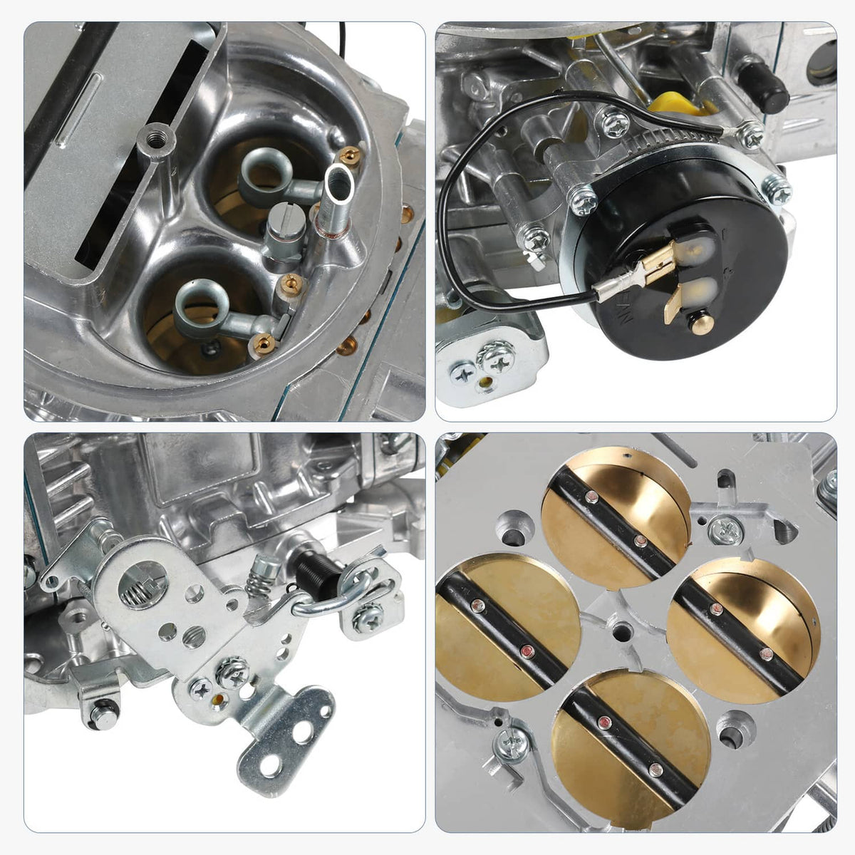 Solidspare For 650 CFM Brawler Double-Pumper Carburetor Electric Choke 4 Barrel BR-67255