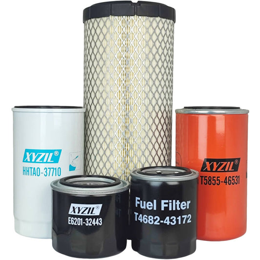 Solid Spare Maintenance Service Filter Kit Fit for Kioti CK2620H CK2620CHSE Compact Tractor