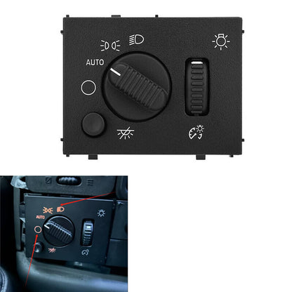 Solidspare LED Headlight Switch For 03-06 Chevy Silverado Suburban Tahoe Sierra Black