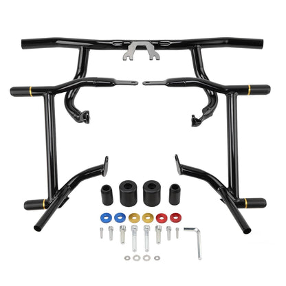 Solidspare Front Rear Crash Bar Flat-Out Bar for Harley CVO Street Glide Special ST FLHX
