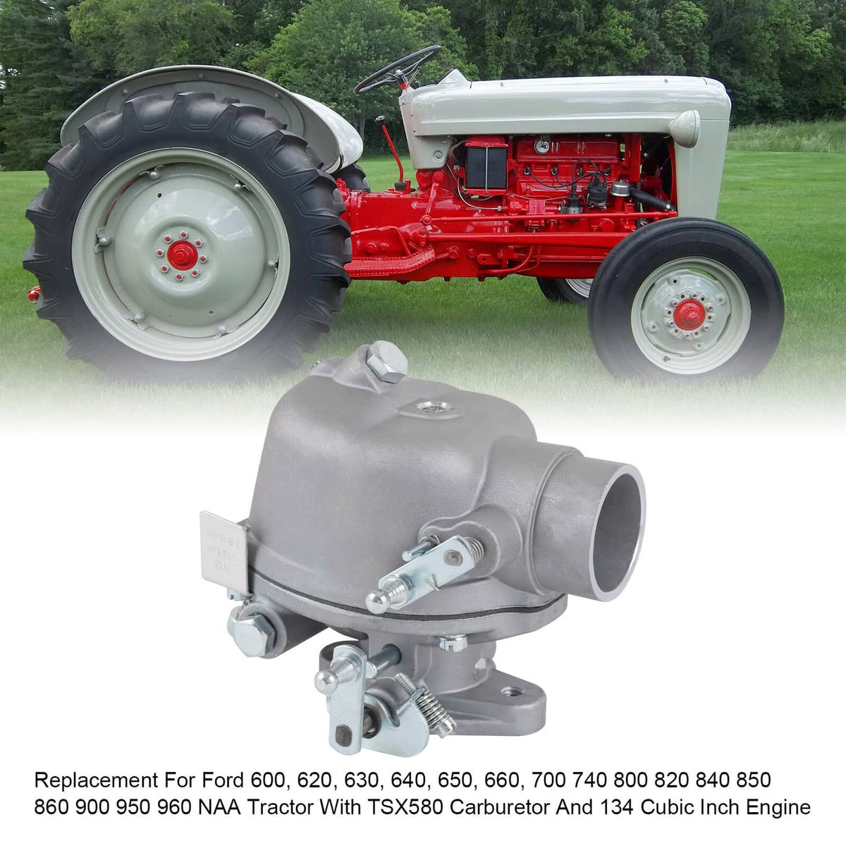 Solidspare Carburetor Carb For Ford Tractor 600 700 W/ 134 Engine B4NN9510A TSX580 EAE9510D