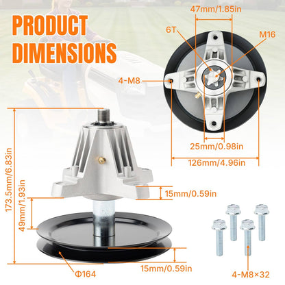 Solidspare 1x Deck Spindle Assembly For MTD LT2500 LT2000 LT2200 Troy Bilt Tb2246 Horse XP