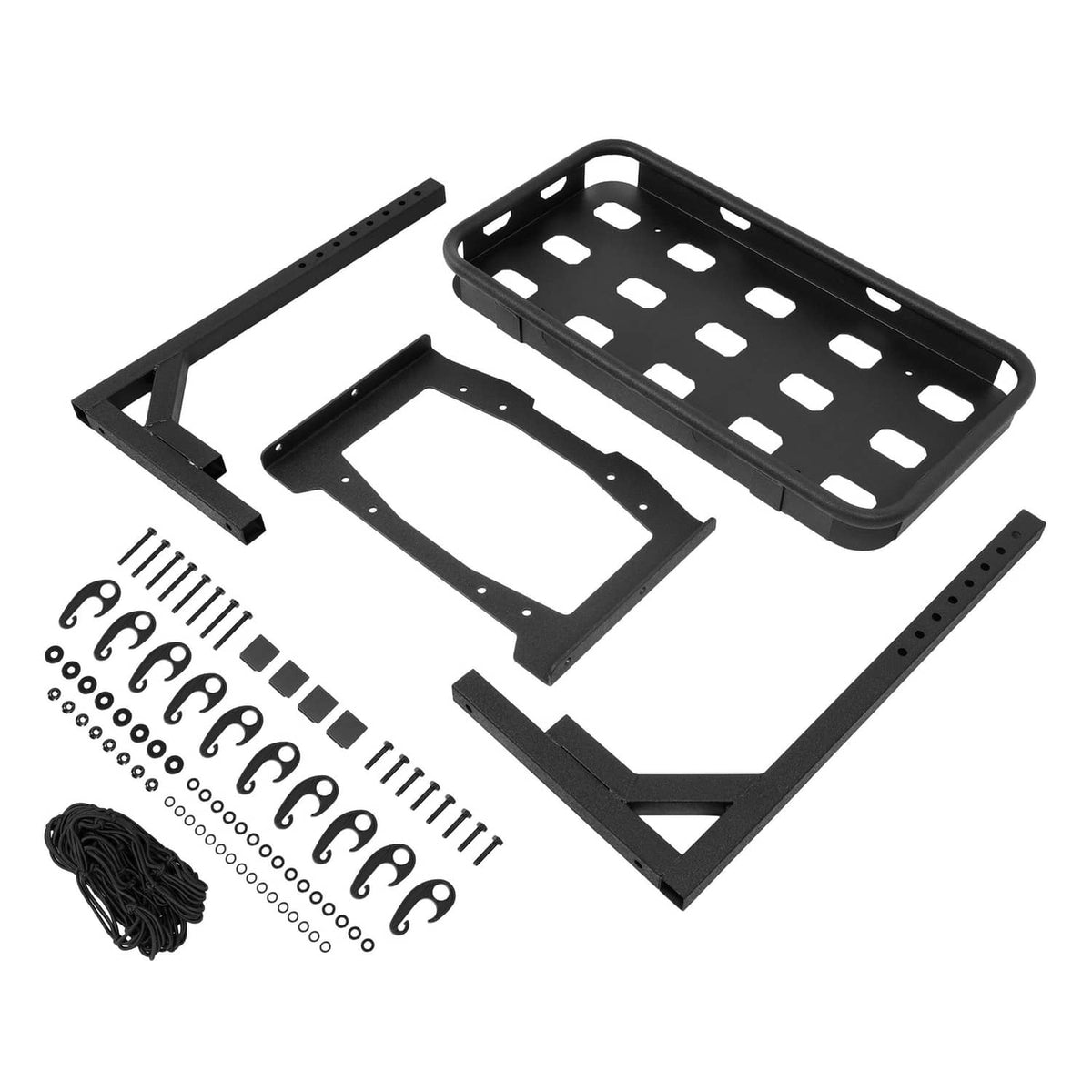 Solid Spare Spare Tire Cargo Rack Rear Luggage Basket For Jeep Wrangler JL JLU 2/4 DR 18-26