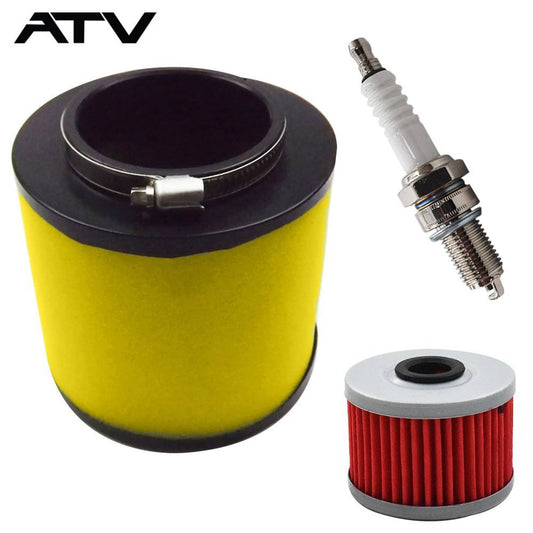 Solidspare Air Oil Filter Spark Plug Tune Up Kit For Honda FourTrax 300 TRX300 1988-2000