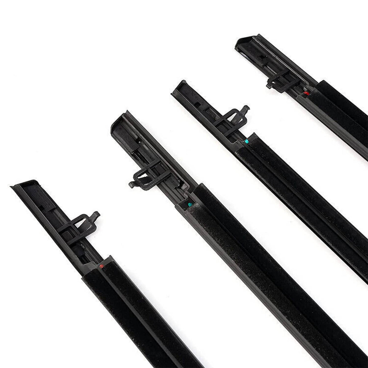 Solidspare 4Pcs Car Window Moulding Trim Weatherstrips Seal Fit For Honda Civic Sedan 06-11