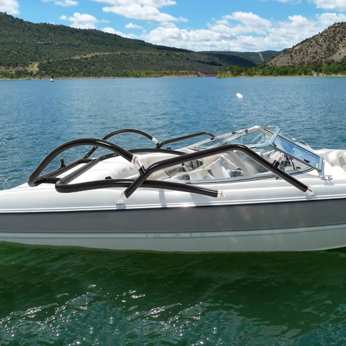 Solidspare Aluminum Wakeboard Tower Tube For universal Boat 74"-102" wide easy installation