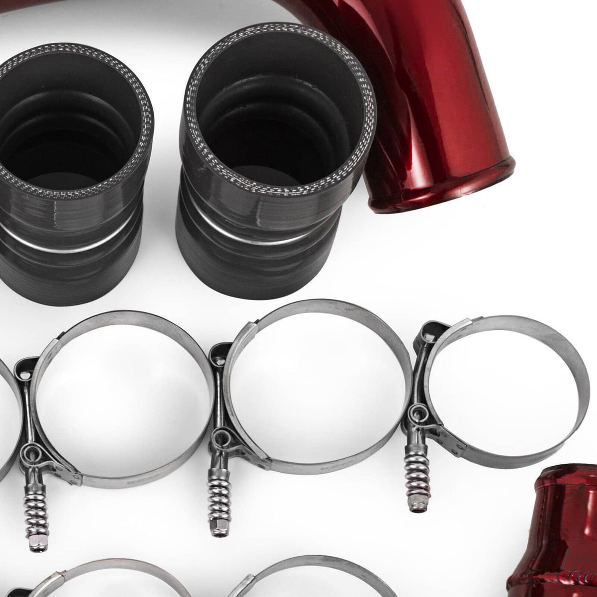 Solidspare Turbo Intercooler Pipe Boot Kit CAC Tubes for 2003-2007 Ford 6.0L Powerstroke