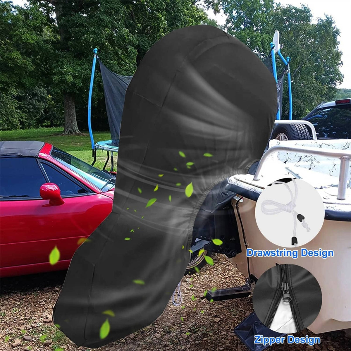 Solid Spare Outboard Motor Cover for Motor 250-300HP Waterproof Heavy-Duty Boat Engine Cover