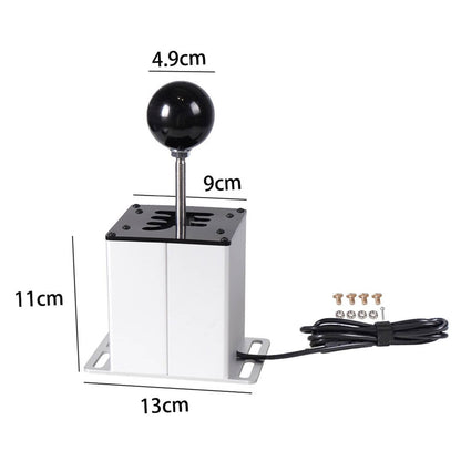 Solidspare USB PC H Gear Shifter 6+R Sim Racing Game For Logitech G29 G27 G25 Thrustmaster