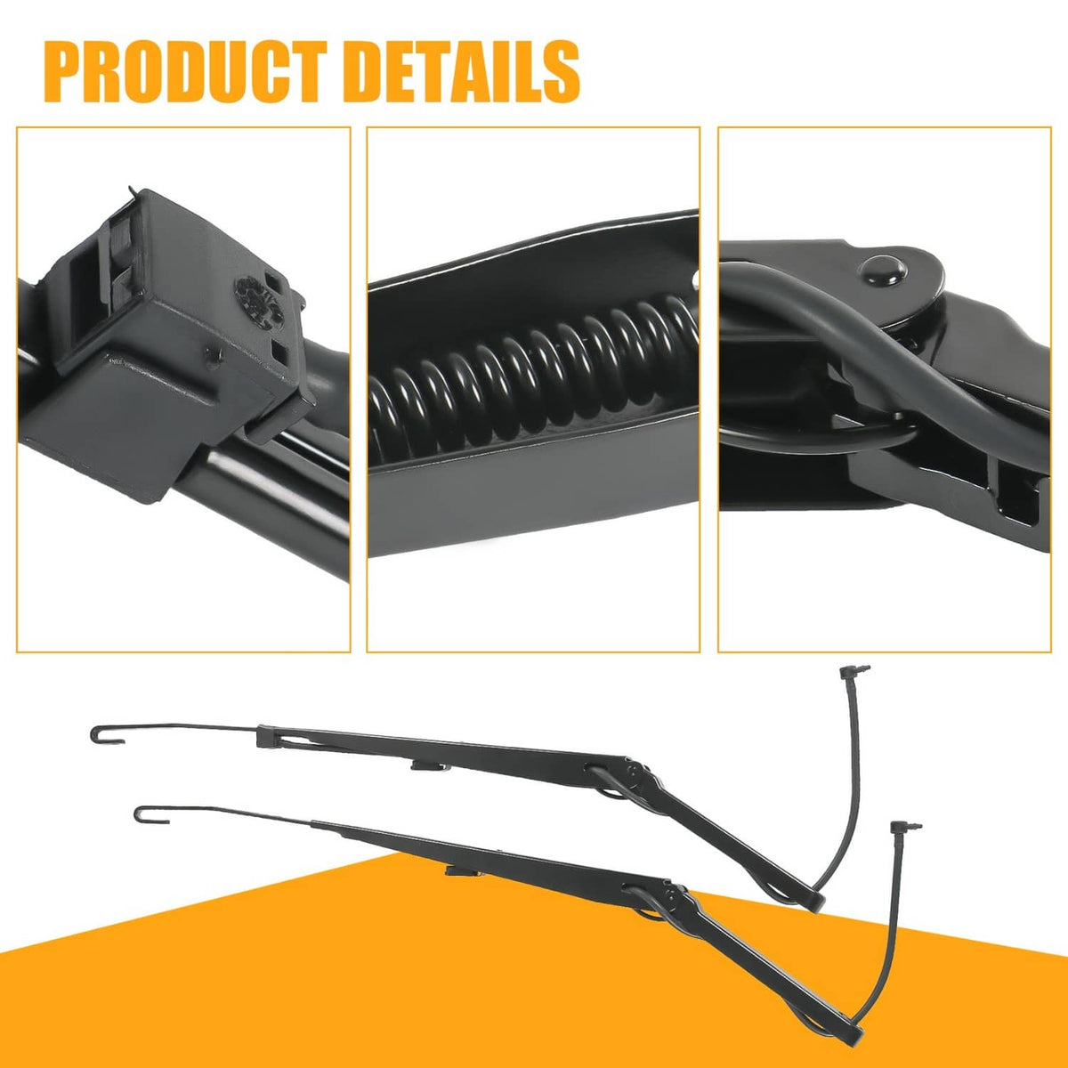 Solidspare Windshield Wiper Arms Fit 99-07 Chevy Silverado Suburban Tahoe GMC Sierra Yukon