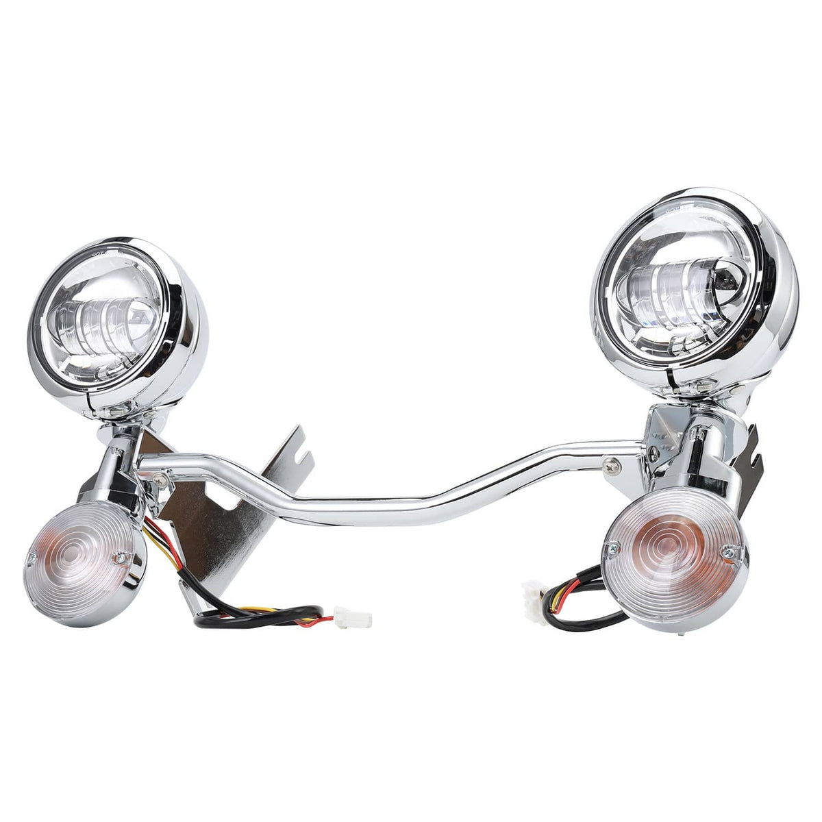Solidspare 4.5" LED Passing Fog Spot Light Turn Signal Bar For Harley Electra Glide 94-13