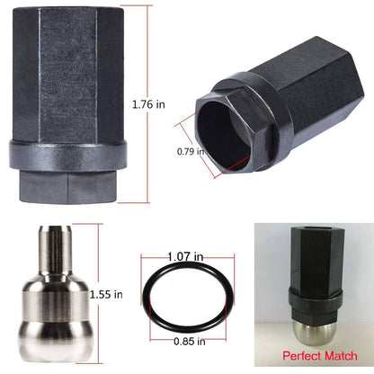 Solid Spare Oil Rail Ball Tube O-Rings Repair Kit Injector Seal Kit for Ford 6.0L 2003-2007